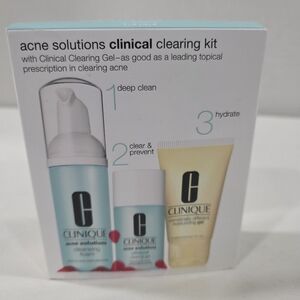 Clinique Acne Solutions Clinical Clearing Kit Cleansing foam+ clearing gel +more